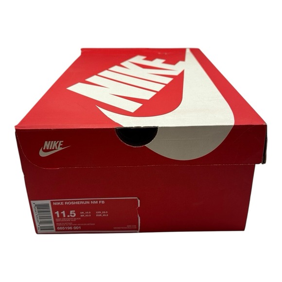 Nike Rosherun NM FB Running Shoes Men Sz 11.5 Dark Grey Camo Sneakers 685196-001 - Picture 11 of 15